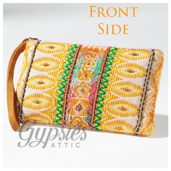 Yuna Handmade Ethnic Pattern Clutch from Ruggine. - Picture 2 of 7